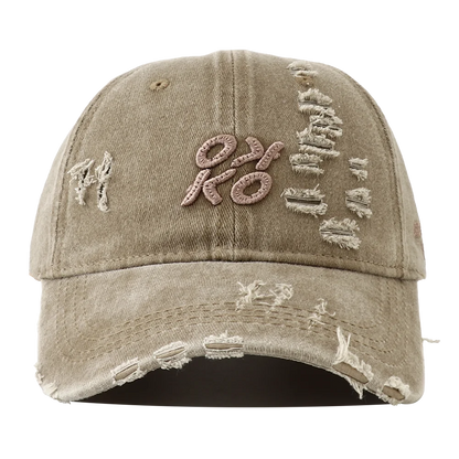 2025 New Retro Washed Cotton Baseball Cap Unisex Letter Embroidery Caps