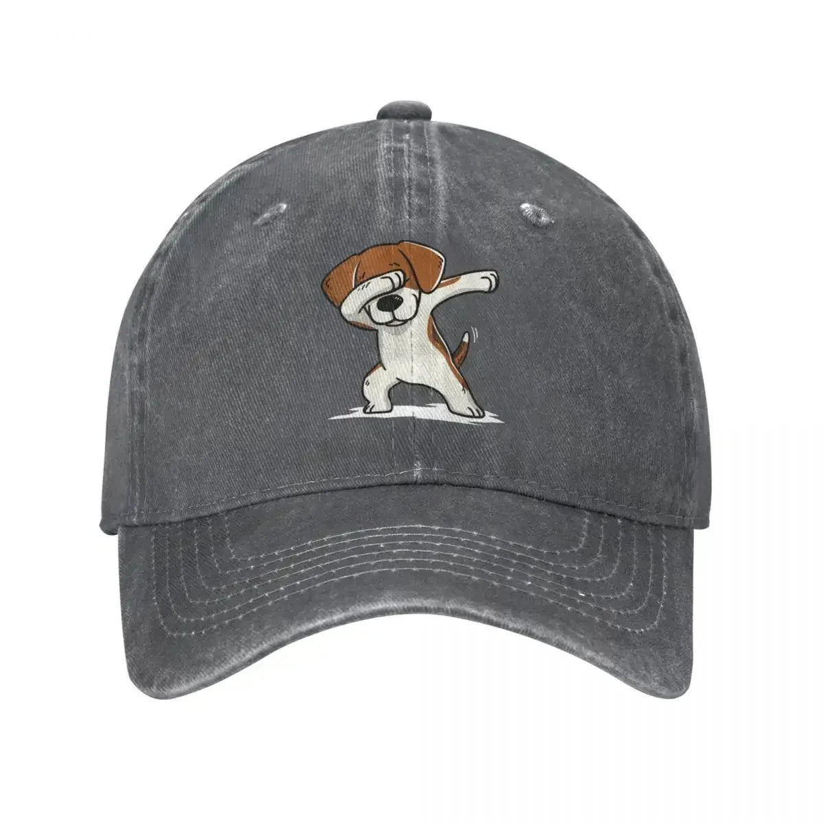 Dabbing Beagle Vintage Washed Baseball Cap