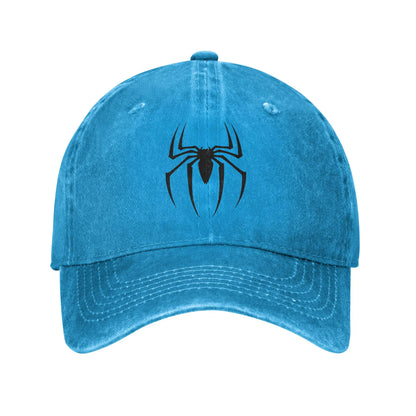 Spider Baseball Caps Casual Distressed Washed