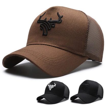Unisex Animal Antlers Embroidery Baseball Caps