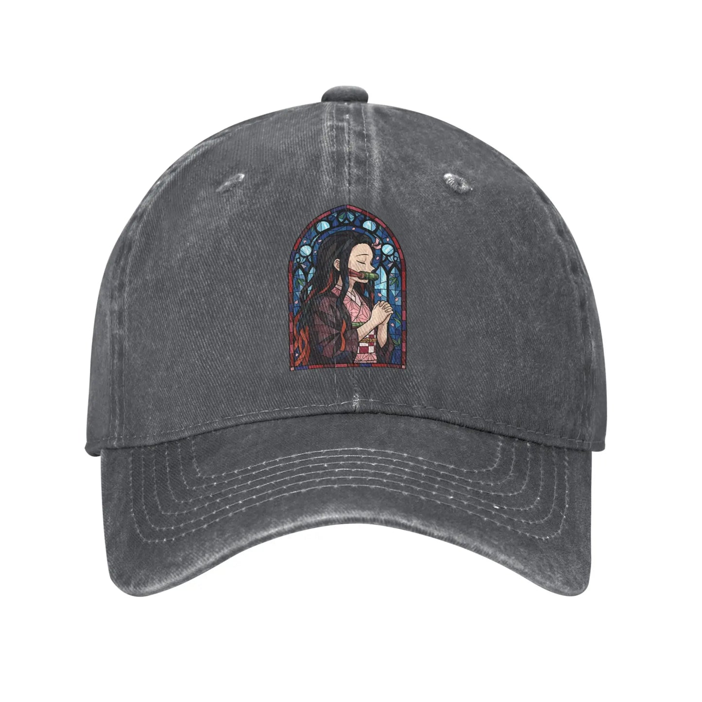 Pure Color Dad Hats Nezuko Kamado Baseball Caps Demon Slayer