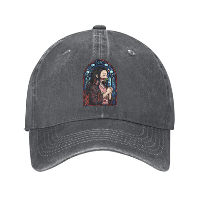Pure Color Dad Hats Nezuko Kamado Baseball Caps Demon Slayer