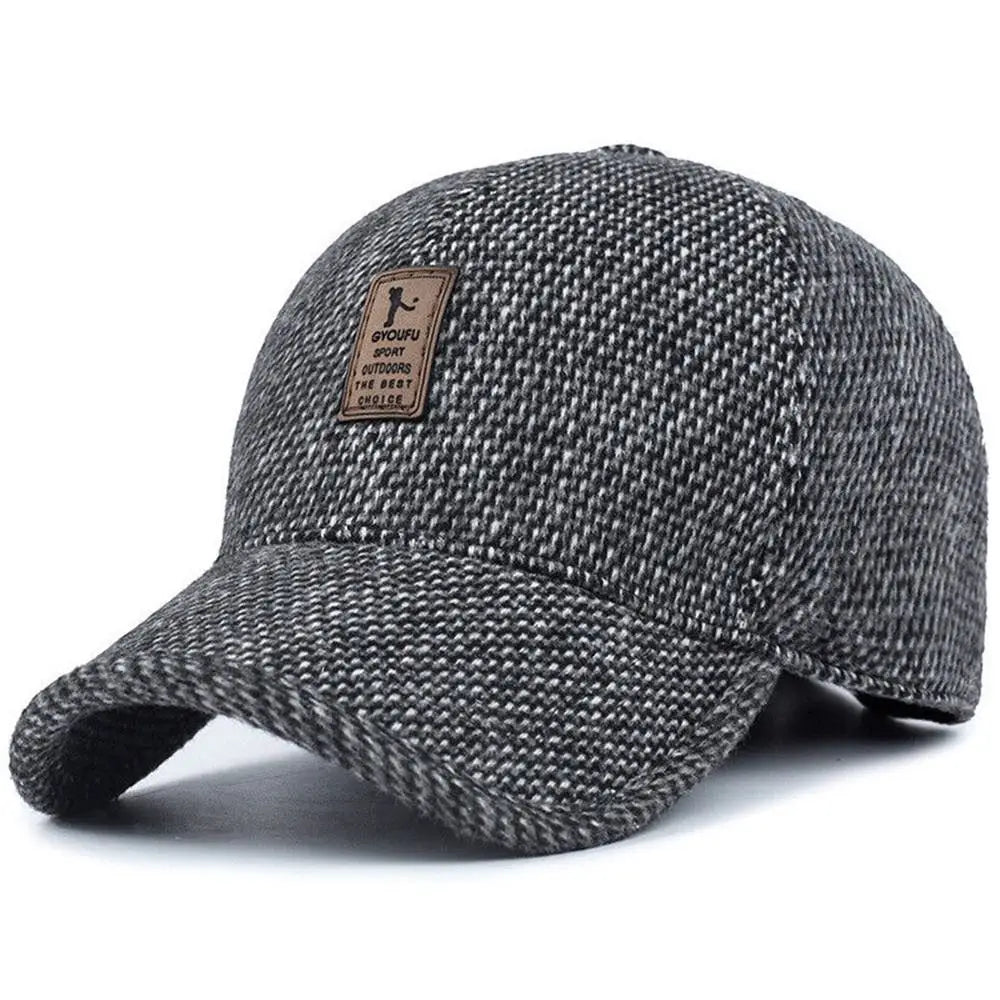Autumn Winter Casual Adjustable Hats Earmuffs Hat Warm Baseball Cap