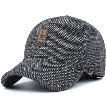 Autumn Winter Casual Adjustable Hats Earmuffs Hat Warm Baseball Cap