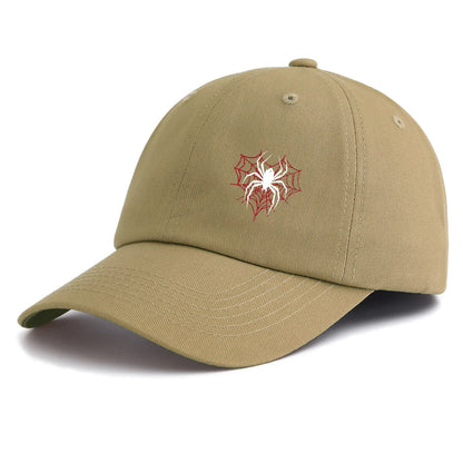 Spider Print Baseball Cap For Adults
