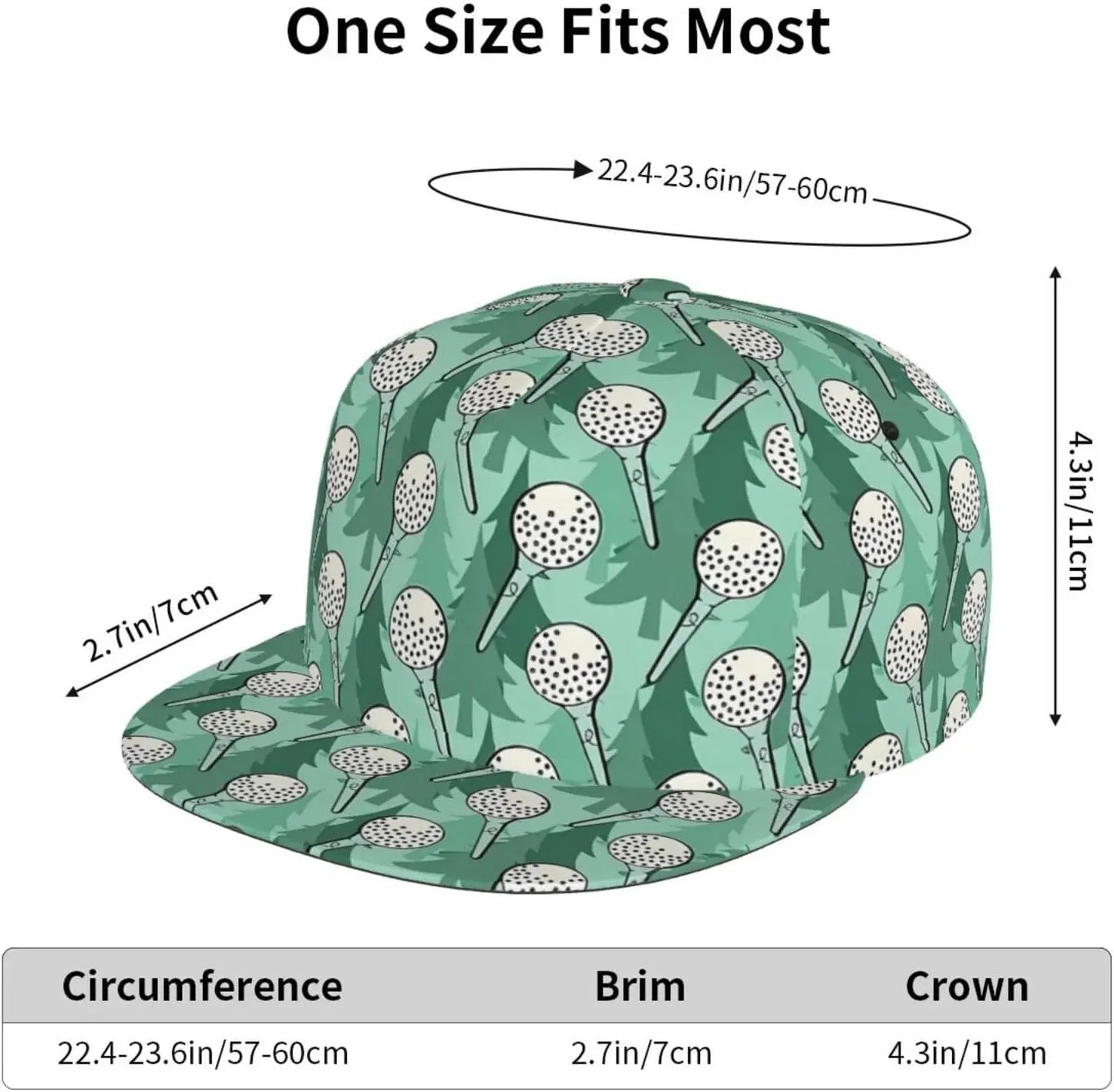 Golf Ball Sports Baseball Cap for Men Women