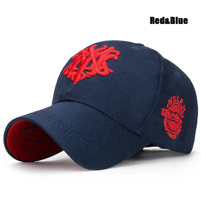 New Fashion Chrysanthemum Embroidery Cotton Baseball Cap