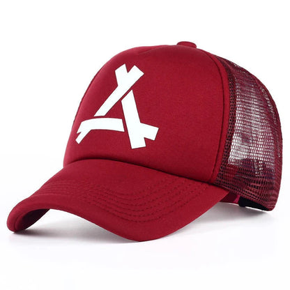 Unisex A- Letter Printing Baseball Net Caps Hip Hop Cap