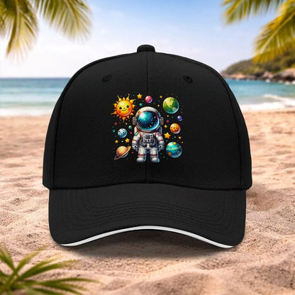 Cartoon Astronaut Baseball Cap