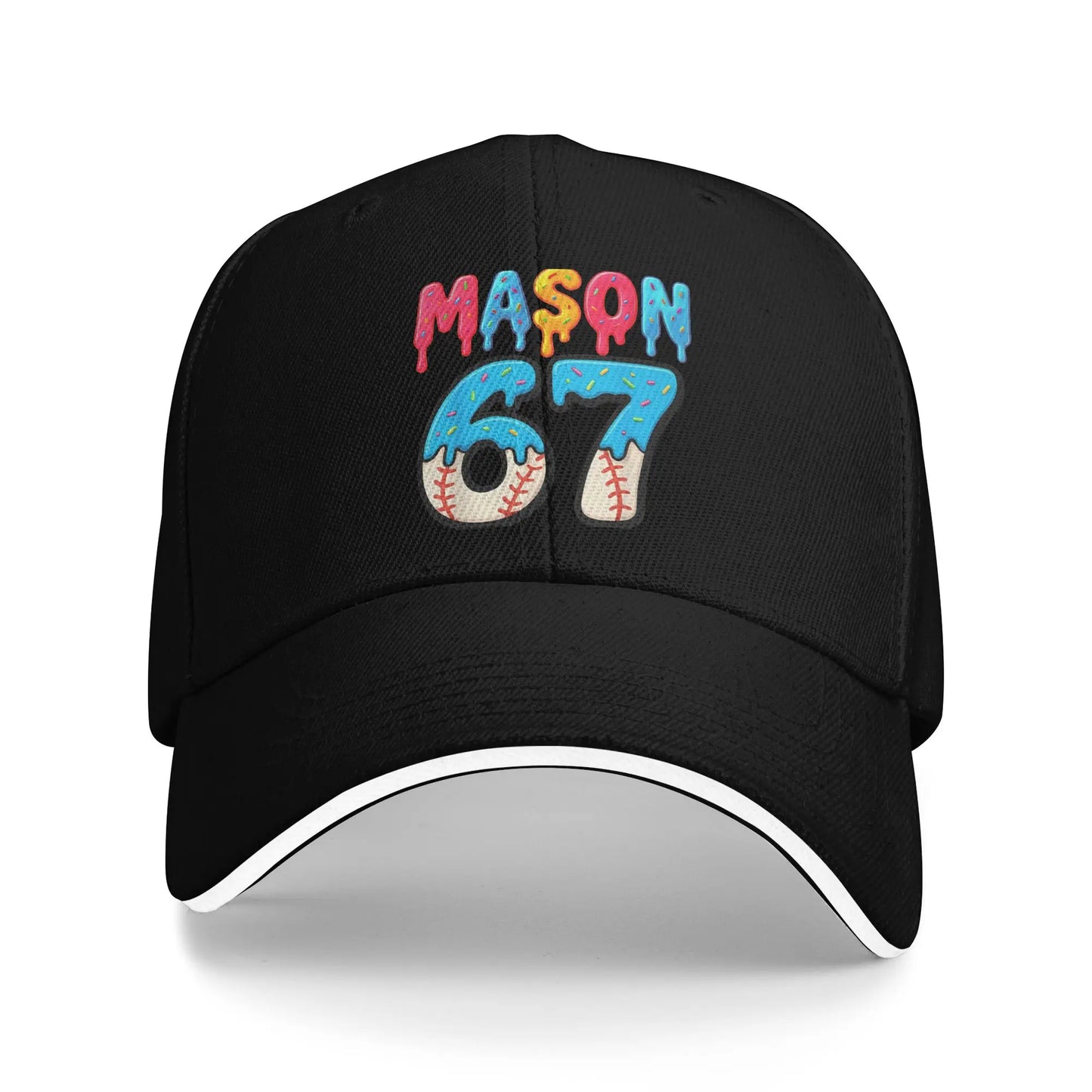 67 Six Seven 6-7 Funny Steal Brainrot Gaming Meme Baseball Caps