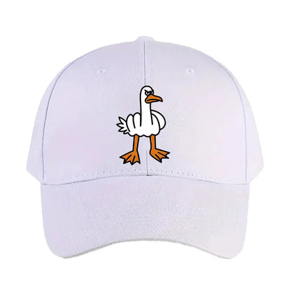 Middle Finger Goose Angry Meme Animal Cap Summer Adult Baseball Cap
