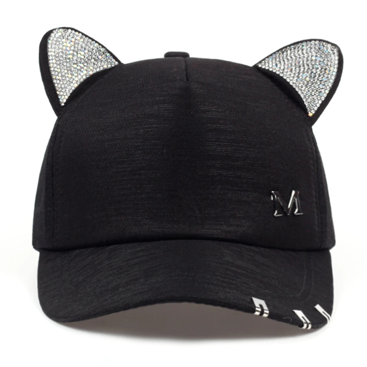 Unisex Cute Cat Ears M Label Baseball Caps