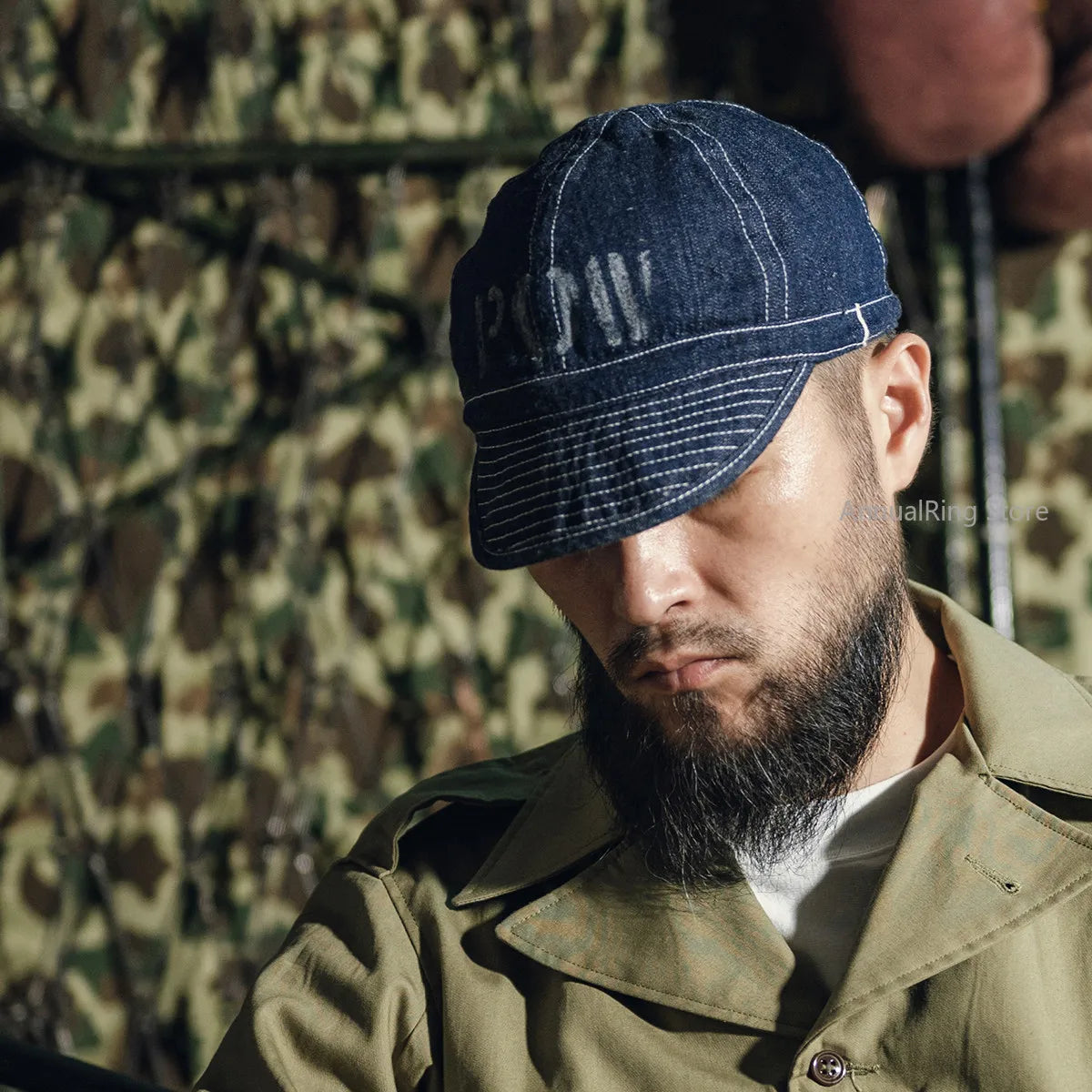 Bronson POW Prisoner Selvedge Denim Cap Baseball Hat