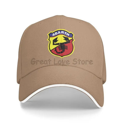 Custom Abarth C Print Sandwich Baseball Cap Dad Hat Golf