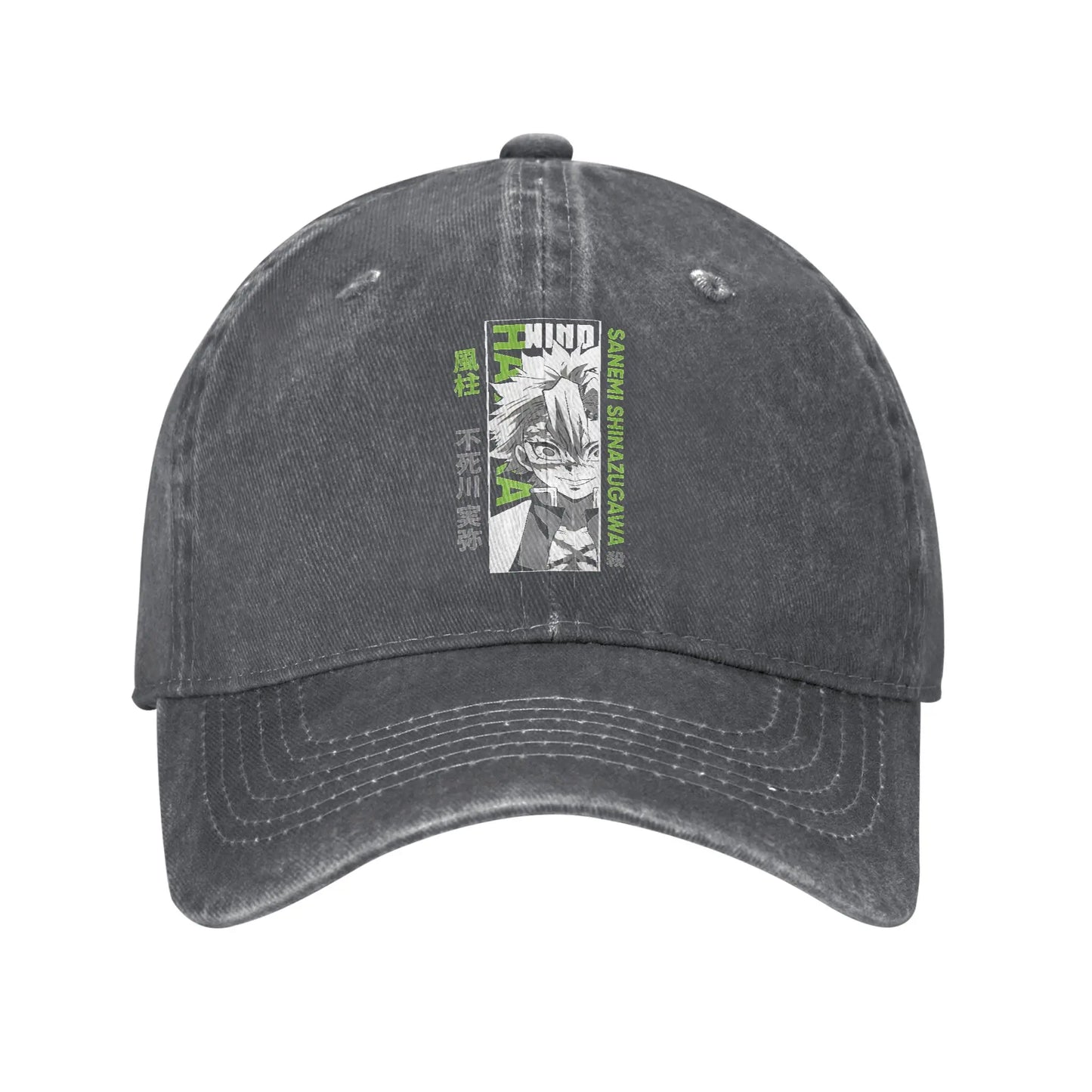 Pure Color Dad Hats Sanemi Baseball Caps Demon Slayer