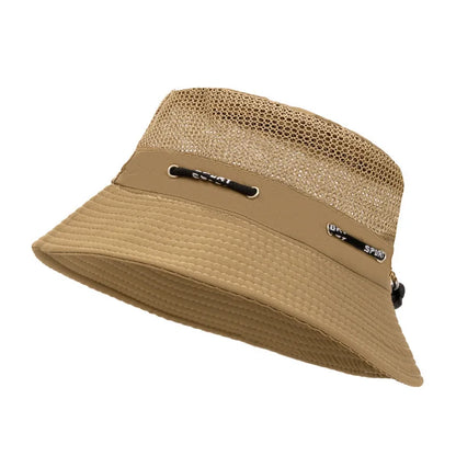 Summer Breathable Mesh Small Basin Hat Bucket Hat