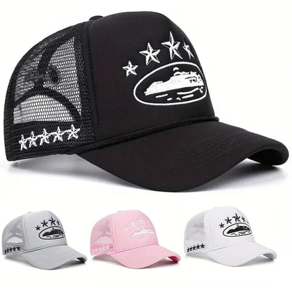 Fashionable And Simple Star-embroidered Sponge Baseball Caps