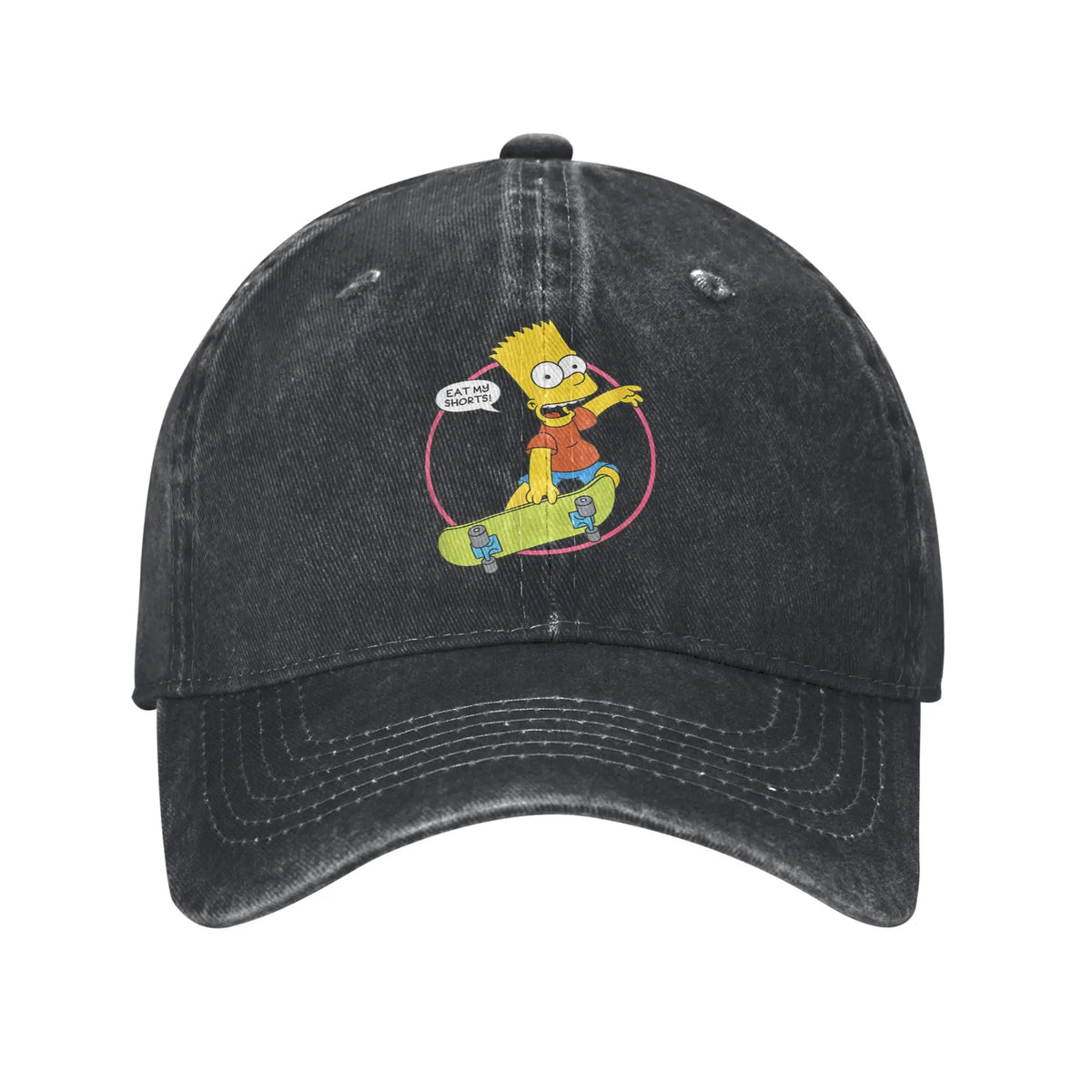 The S-simpson Bart Eat My Shorts Sun Baseball Cap