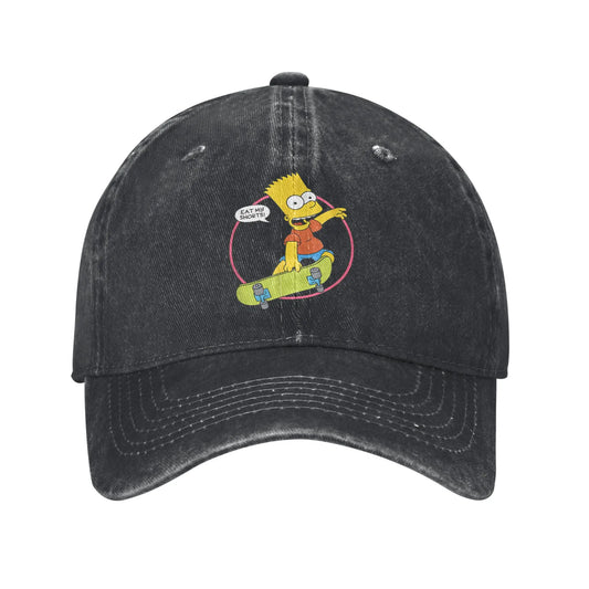 The S-simpson Bart Eat My Shorts Sun Baseball Cap