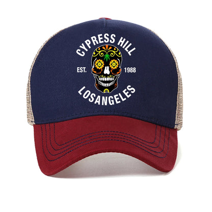 Cypress Hill - LA 1988 Sugar Skull Print Baseball Cap