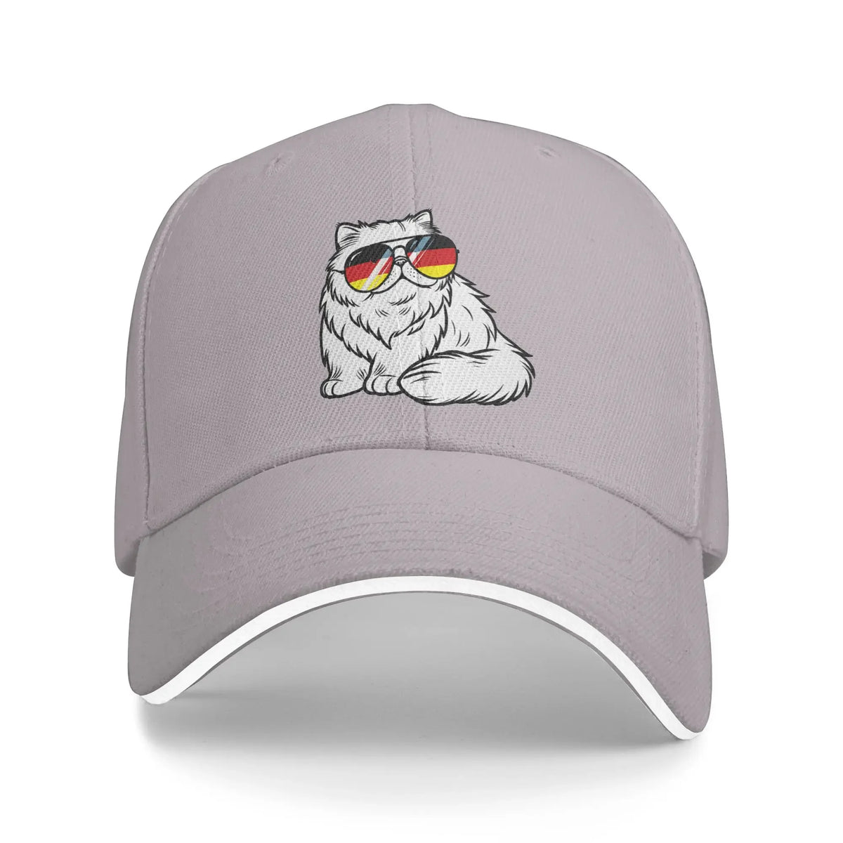 German Flag Cat Baseball Cap