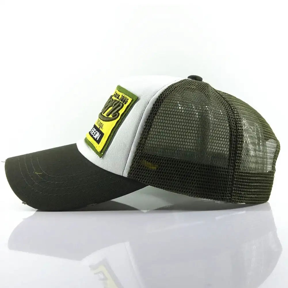 Streetwear Letter Embroidery Mesh Dad Baseball Cap