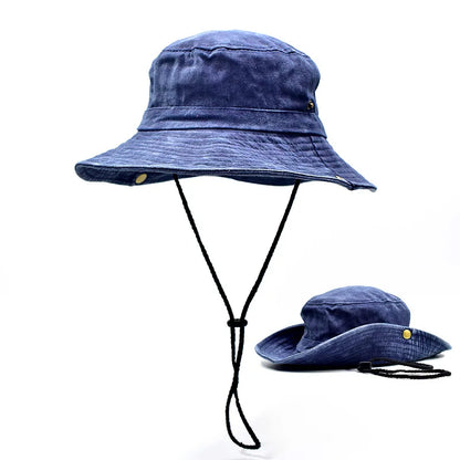 New Washed Cotton Bucket Hats Spring Summer Men Women Panama Hat Fishing Hunting