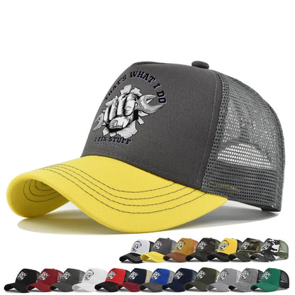 New Fashion Spring Summer Printed Mesh Breathable Baseball Cap
