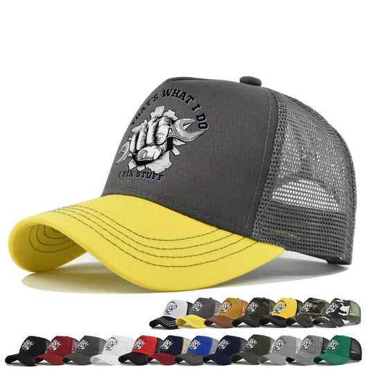 New Fashion Spring Summer Printed Mesh Breathable Baseball Cap
