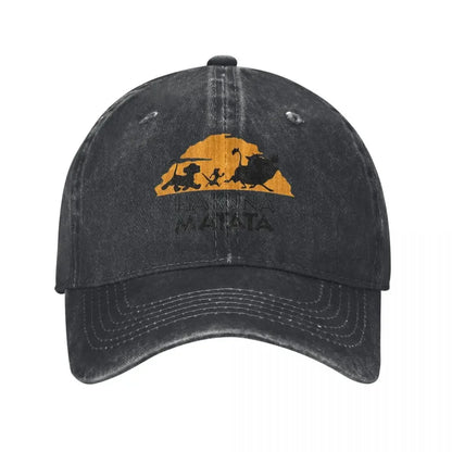 The Washed Baseball Cap Hakuna Matata Vintage Hip Hop Dad Hats Summer