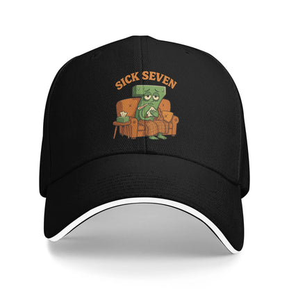 Sick Seven 67 Halloween Meme Funny Meme Six Seven Wordplay Baseball Cap