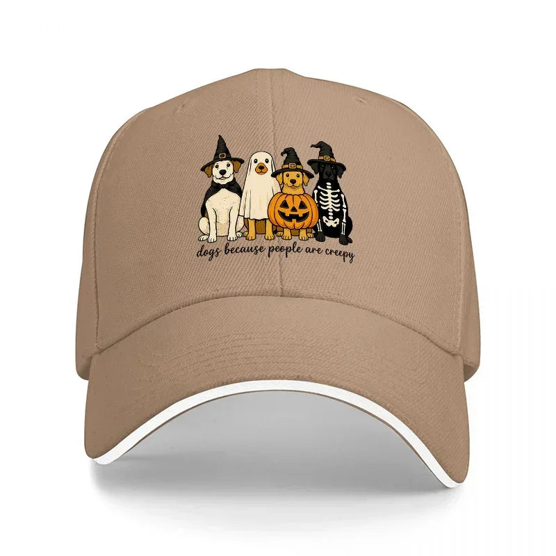 Halloween Ghost Pumpkin Skeleton Baseball Cap