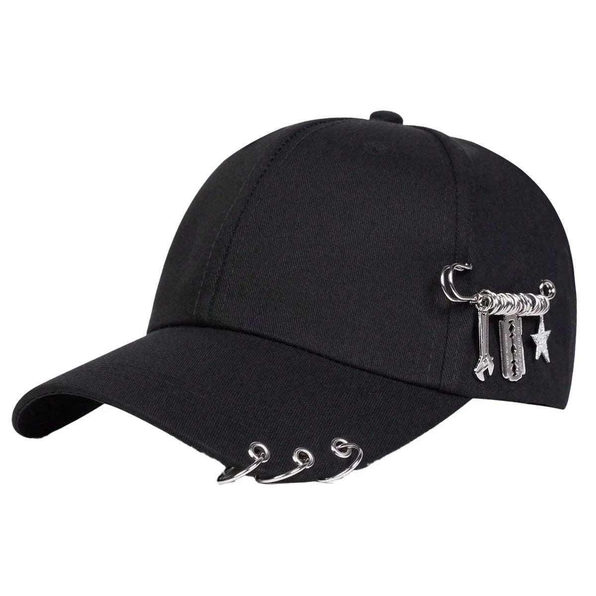 Unisex Personalized Iron Ring Baseball Caps