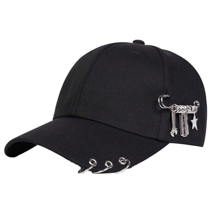 Unisex Personalized Iron Ring Baseball Caps