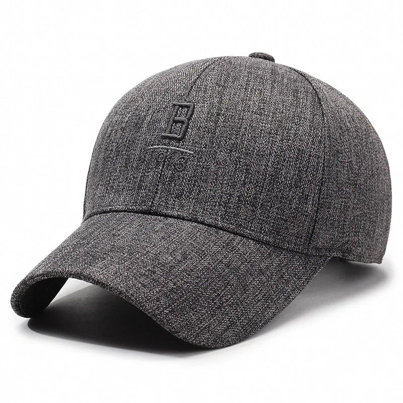 New Black Baseball Caps For Men Women Sunhat Solid Letter Sunscreen Cap