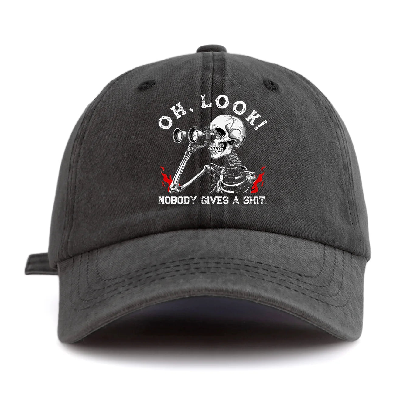 LOOK Print Washed Baseball Cap for Adults