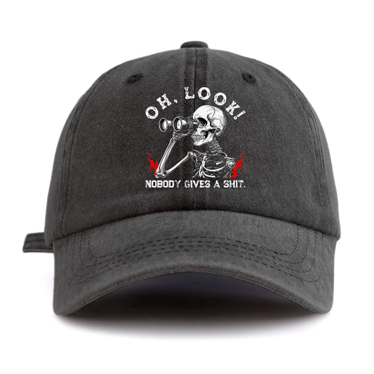 LOOK Print Washed Baseball Cap for Adults