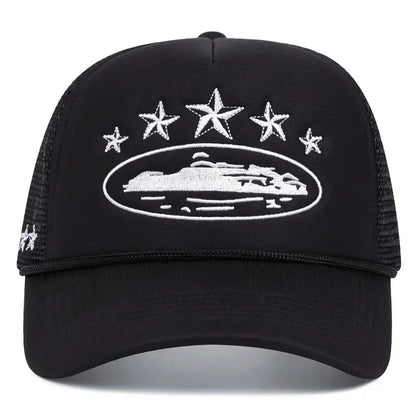 Fashionable And Simple Star-embroidered Sponge Baseball Caps