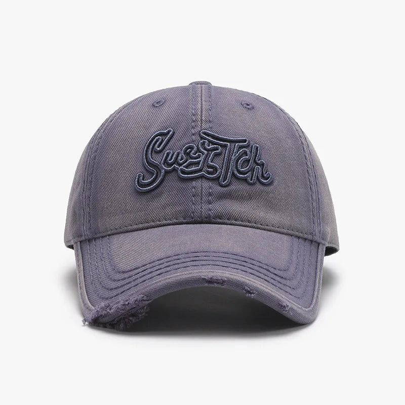 Letter Threedimensional Embroidery Soft Top Hole Circumference Cap Baseball Cap