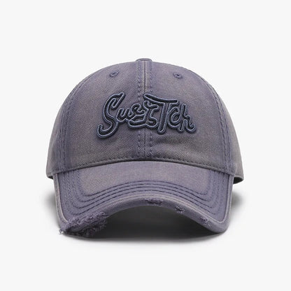 Letter Threedimensional Embroidery Soft Top Hole Circumference Cap Baseball Cap