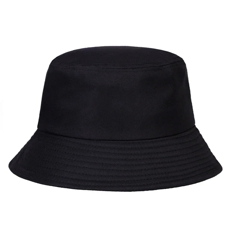Unisex Panama Bucket Hat Brooklyn Leather Label Fisherman Hat For Men Women