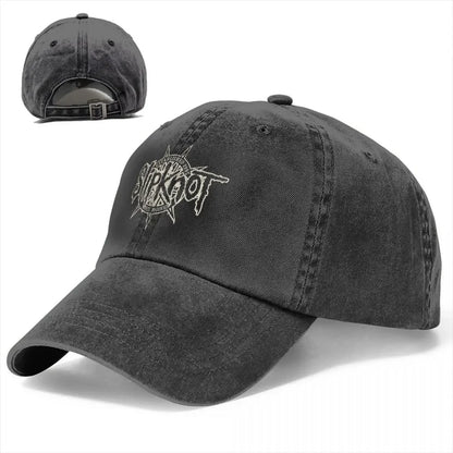 Heavy Mental Rock Music Baseball Cap Vintage Distressed Washed