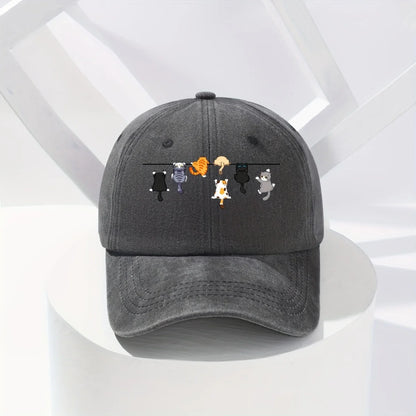 Super Cute Cat-Themed Baseball Cap