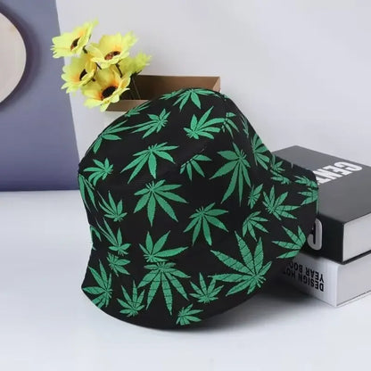 Hats Outdoor Fishman Cap Wide Brim Beach Panama Maple Leaves Sun Caps Men Women Bucket Hat