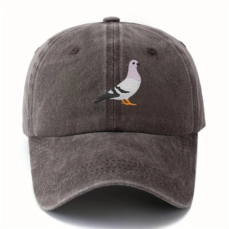 Pigeon Print Baseball Cap For Both Men And Women