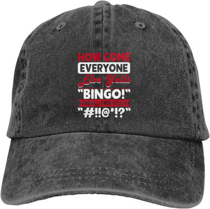 Crazy Bingo People Baseball Cap