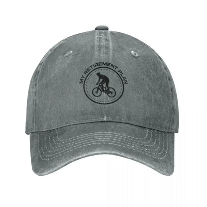 My Retirement Plan Bicycle Funny Bike Riding Rider Retired Baseball Cap