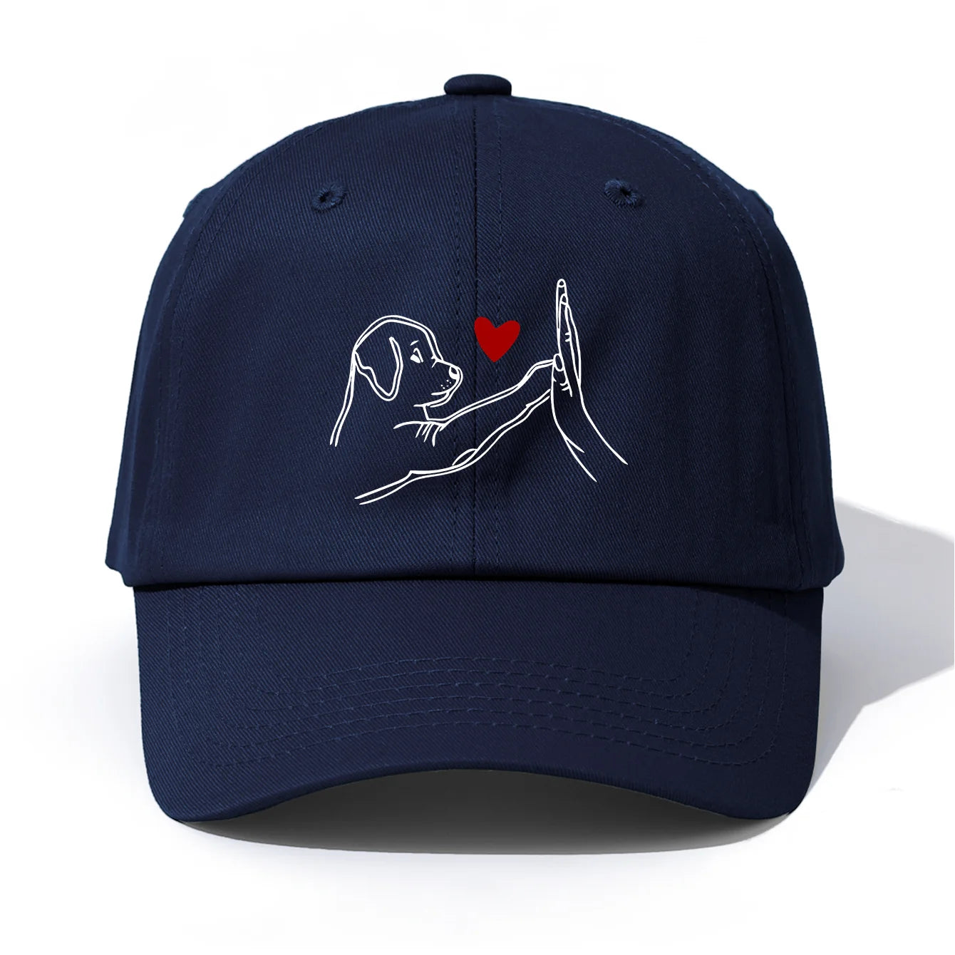 DOG HEART Print Baseball Cap For Adult
