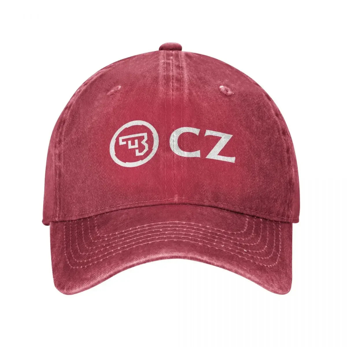 White CZ Guns Logo Unisex Baseball Caps