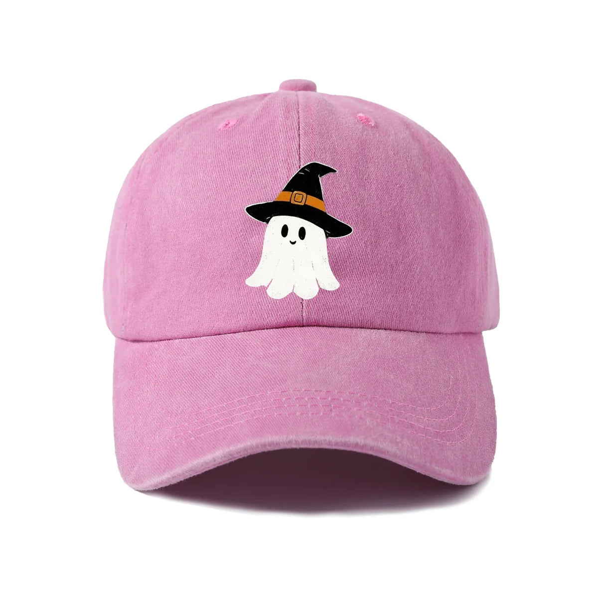 Witch Hat Ghost Graphic Baseball Cap
